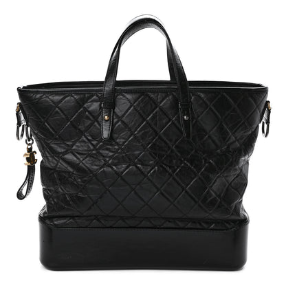 Chanel Calfskin Quilted Large Gabrielle Shopping Tote Black 1 of 11