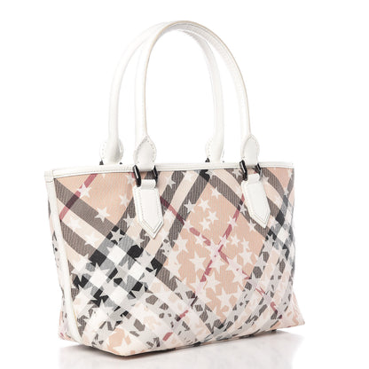 Burberry Patent Supernova Check Stars Medium Nickie Tote White 3 of 21