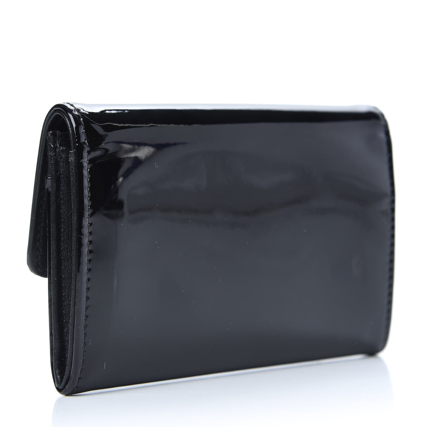 Chanel Patent CC Card Holder Black White 3 of 8
