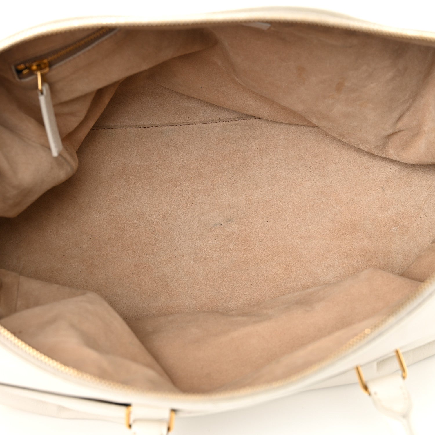 Saint Laurent Calfskin Classic Duffle 12 Bag White 5 of 23