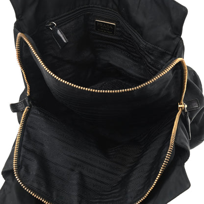 Prada Tessuto Nylon Chain Shoulder Bag Black 5 of 12