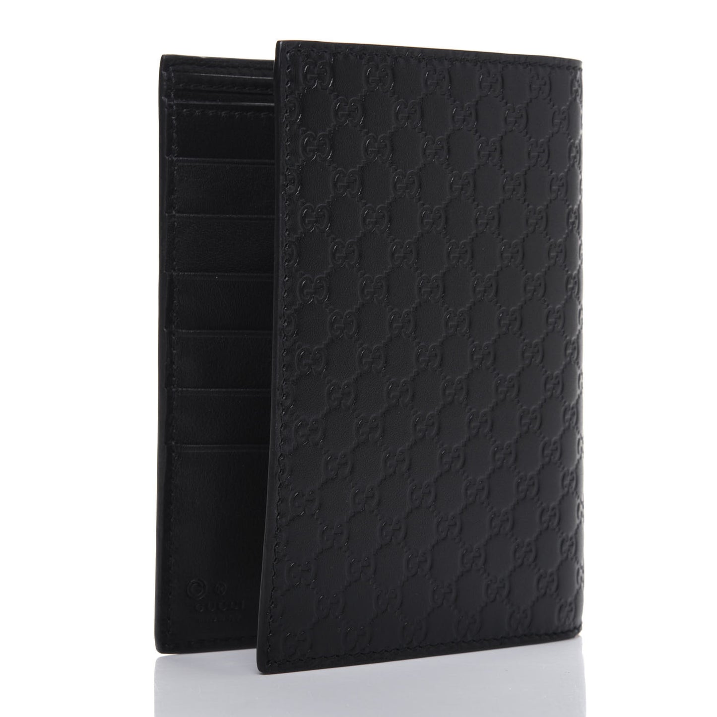Microguccissima Passport Case Black