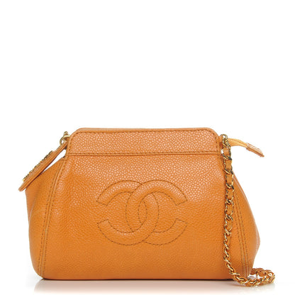 Chanel Caviar CC Crossbody Bag Orange 1 of 10