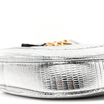 Gucci Lizard Mini Jackie 1961 Silver 10 of 10