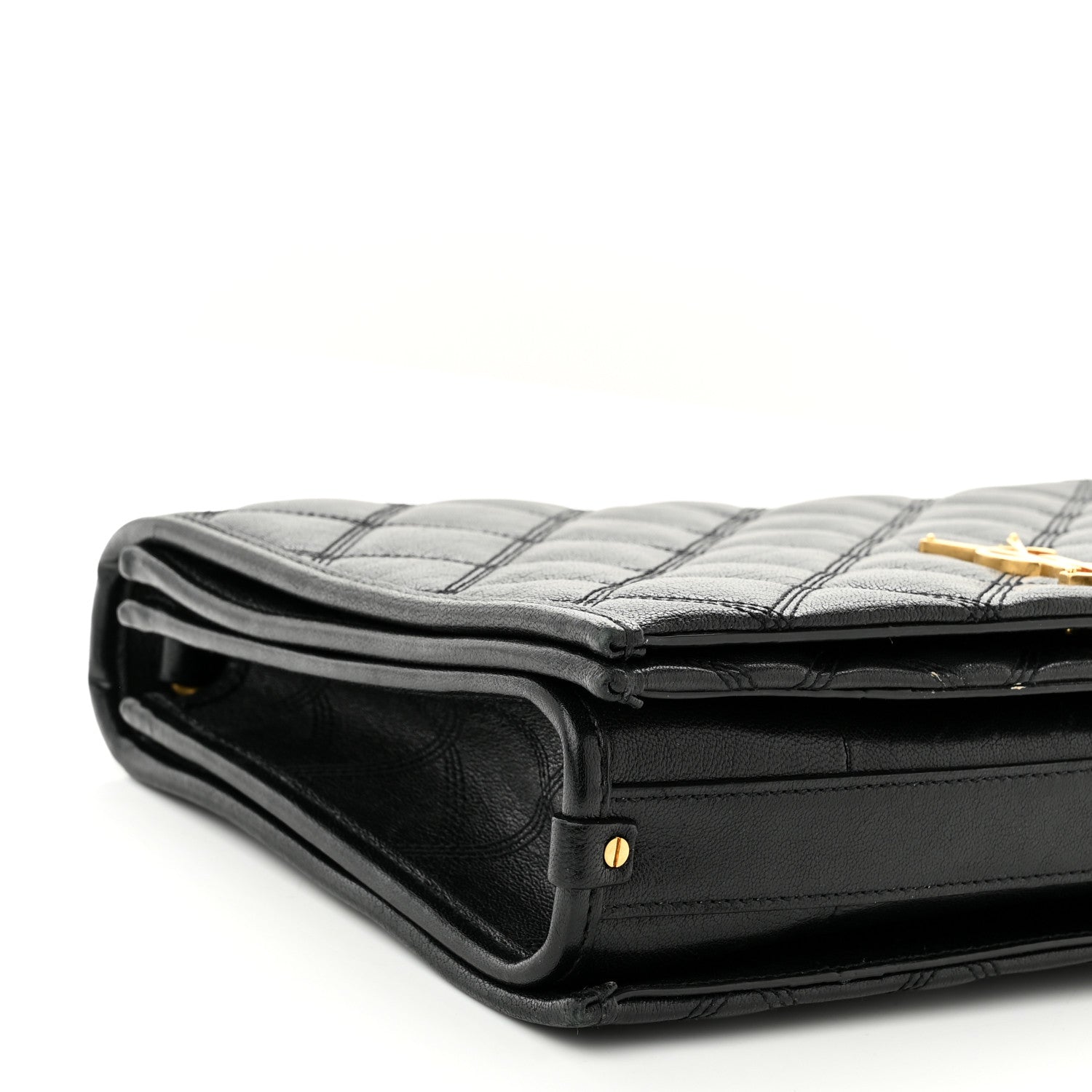 Saint Laurent Lambskin Quilted Small Becky Chain Bag Black 9 of 11