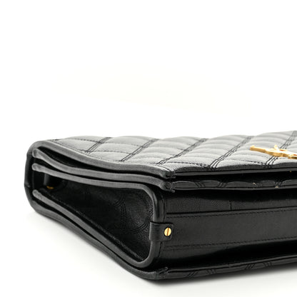 Saint Laurent Lambskin Quilted Small Becky Chain Bag Black 9 of 11