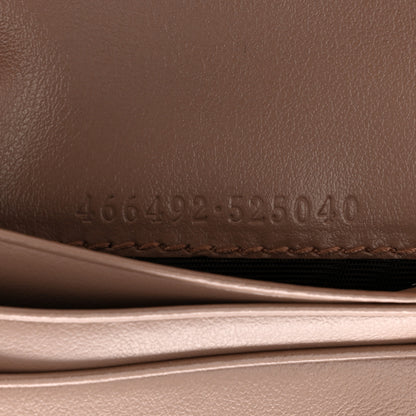 Gucci Calfskin Matelasse GG Marmont Card Case Wallet Porcelain Rose 7 of 7