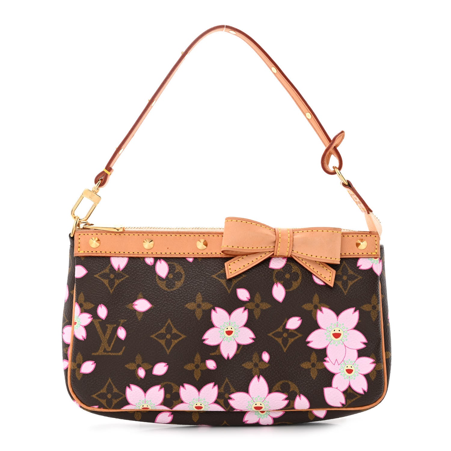 Louis Vuitton Monogram Cherry Blossom Pochette Accessories Brown 1 of 10