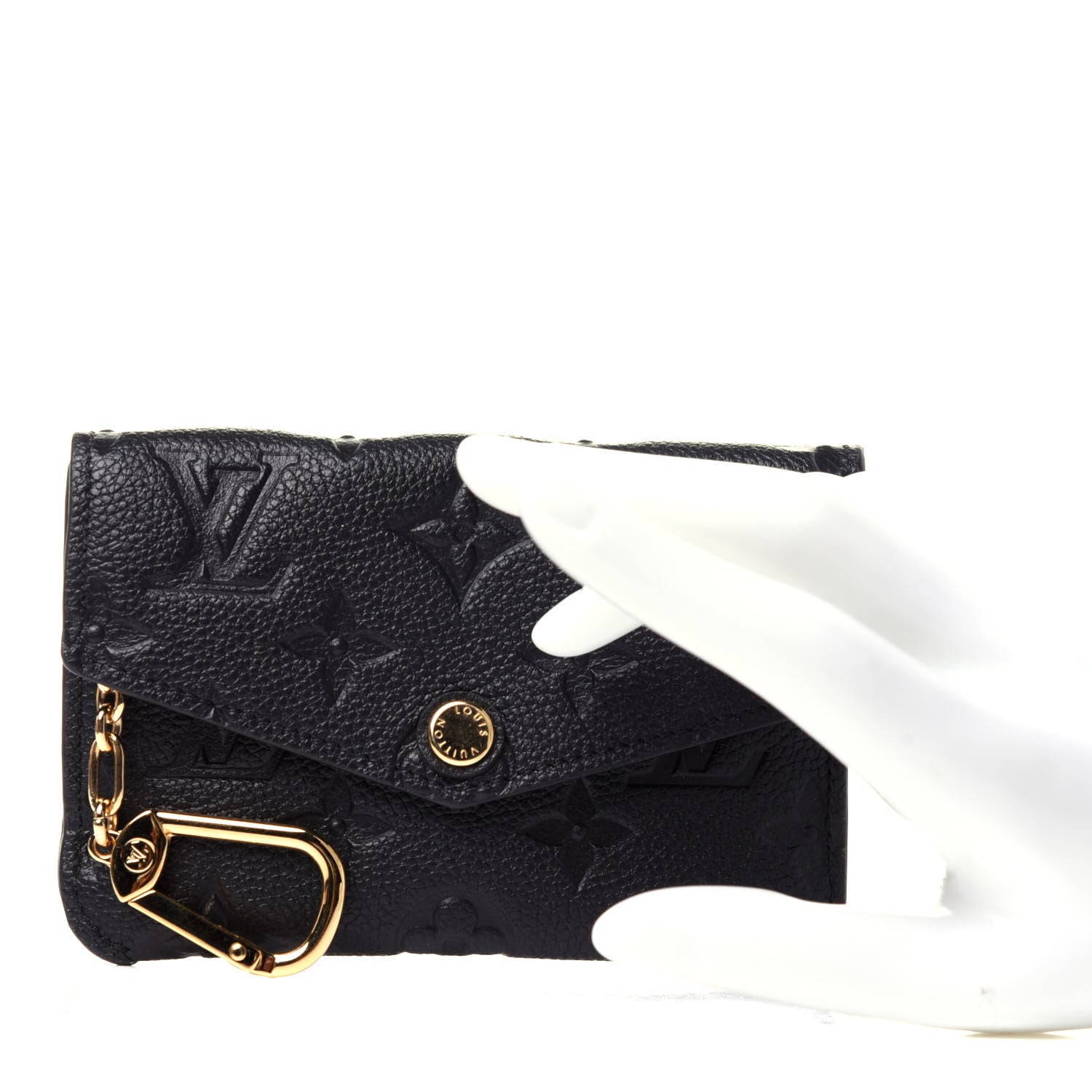 Louis Vuitton Empreinte Key Pouch Black 2 of 9