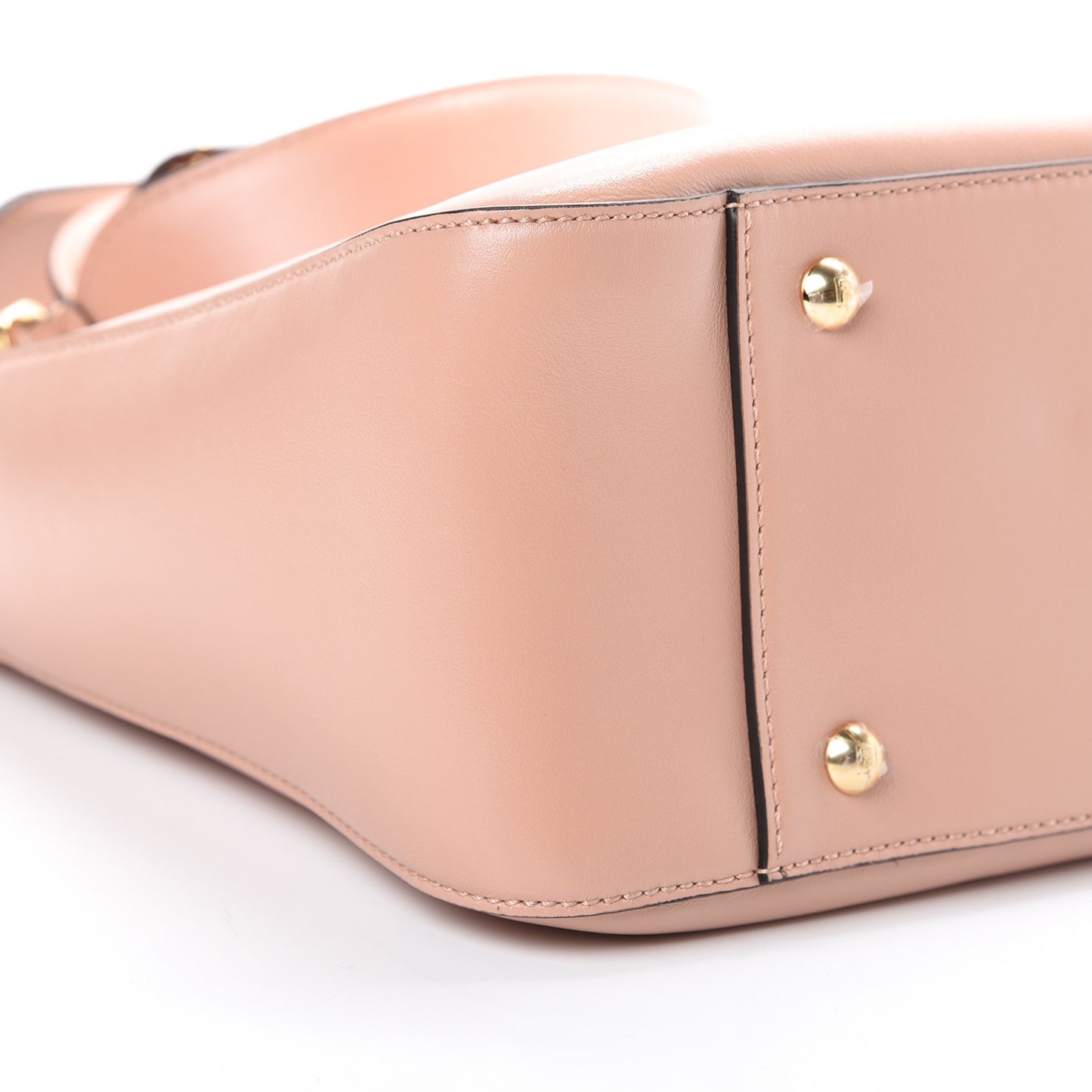 Vitello Glacier Small FF Tote Rosa Bourbon