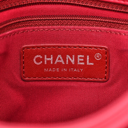 Chanel Patent Quilted Small Rock In Rome Single Flap Dark Pink 7 of 23