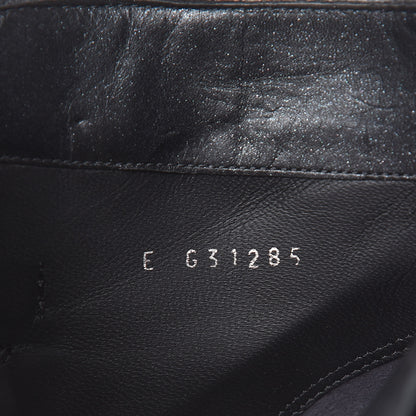 Chanel Goatskin CC Turnlock Ankle Boots 39.5 Black 10 of 13