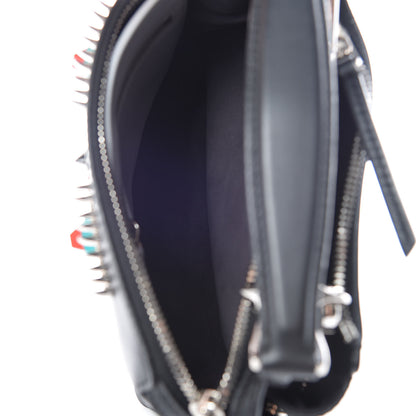 Fendi Vitello Baltico Hypnoteyes Studded Small Dotcom Click Chain Satchel Black 7 of 15