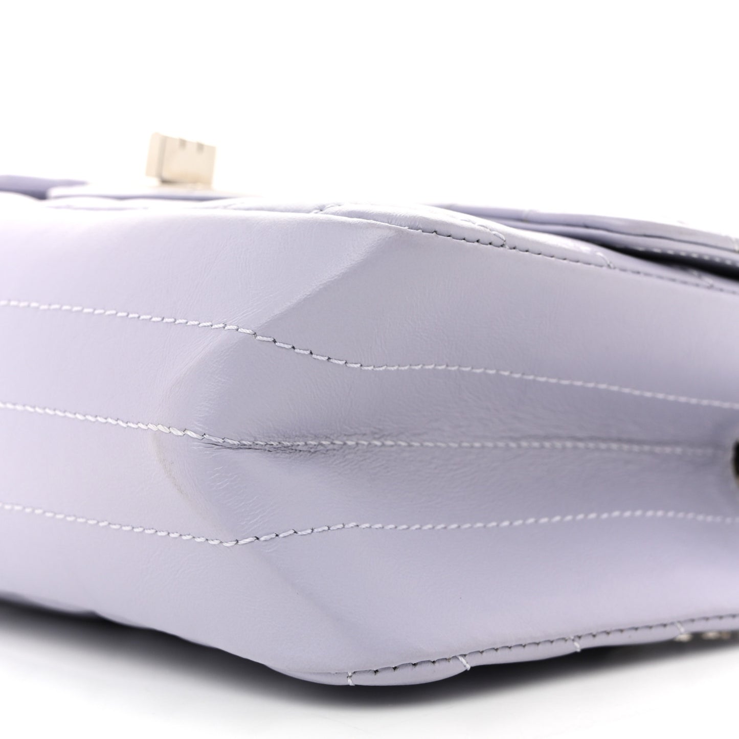 Aged Calfskin Chevron Quilted 2.55 Reissue Mini Flap Light Purple