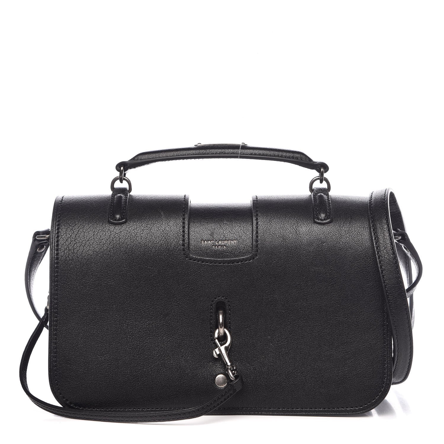 Saint Laurent Lambskin Medium Charlotte Messenger Bag Black 1 of 8