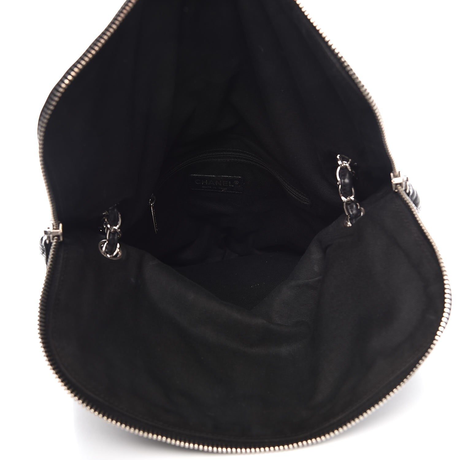 Chanel Calfskin Stitched Expandable Flap Black 5 of 10