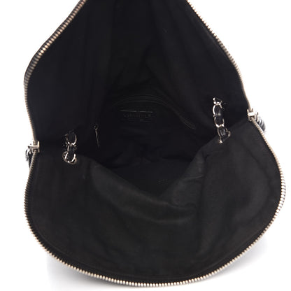 Chanel Calfskin Stitched Expandable Flap Black 5 of 10