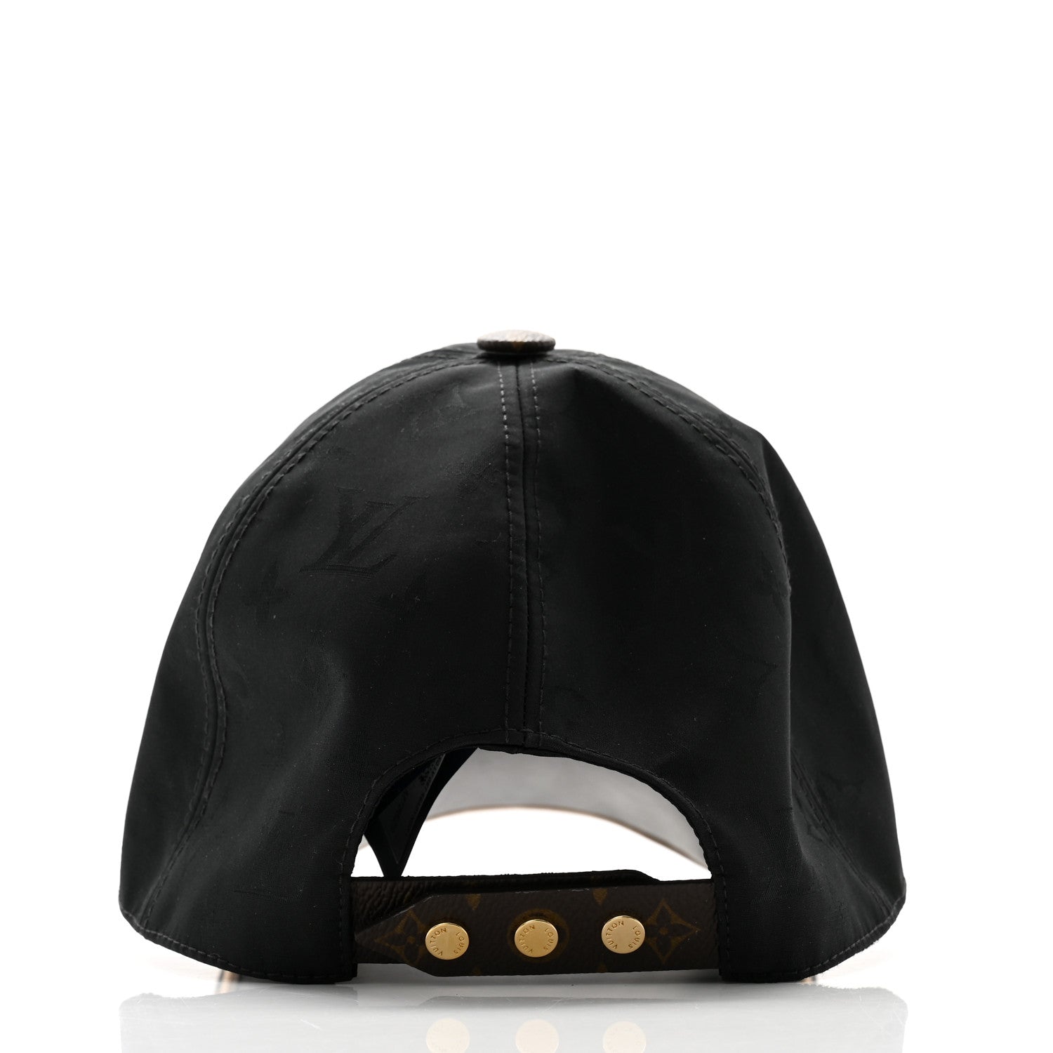 Louis Vuitton Polyester Silk Monogram LV Get Ready Cap L Black 6 of 8