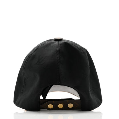 Louis Vuitton Polyester Silk Monogram LV Get Ready Cap L Black 6 of 8