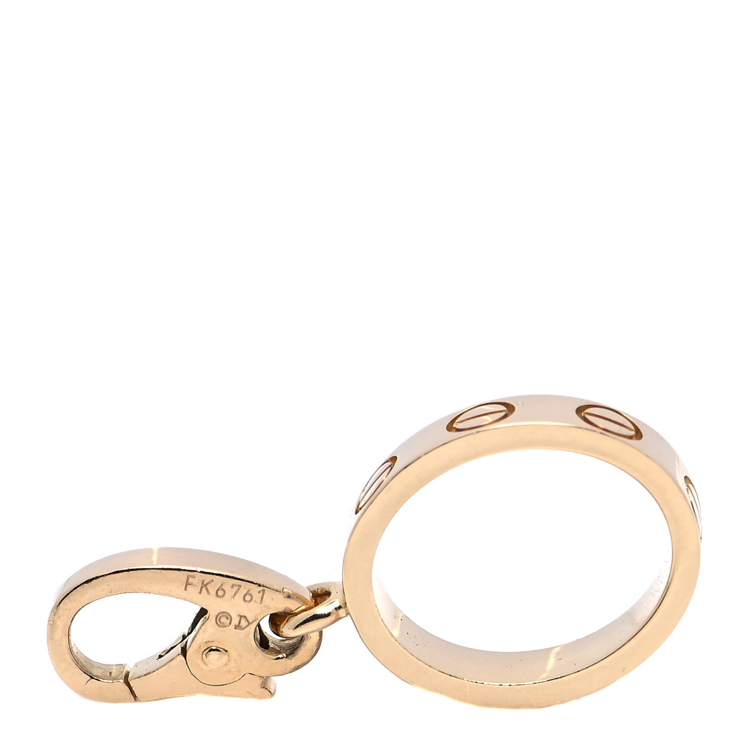 Cartier 18K Yellow Gold LOVE Ring Charm 3 of 4