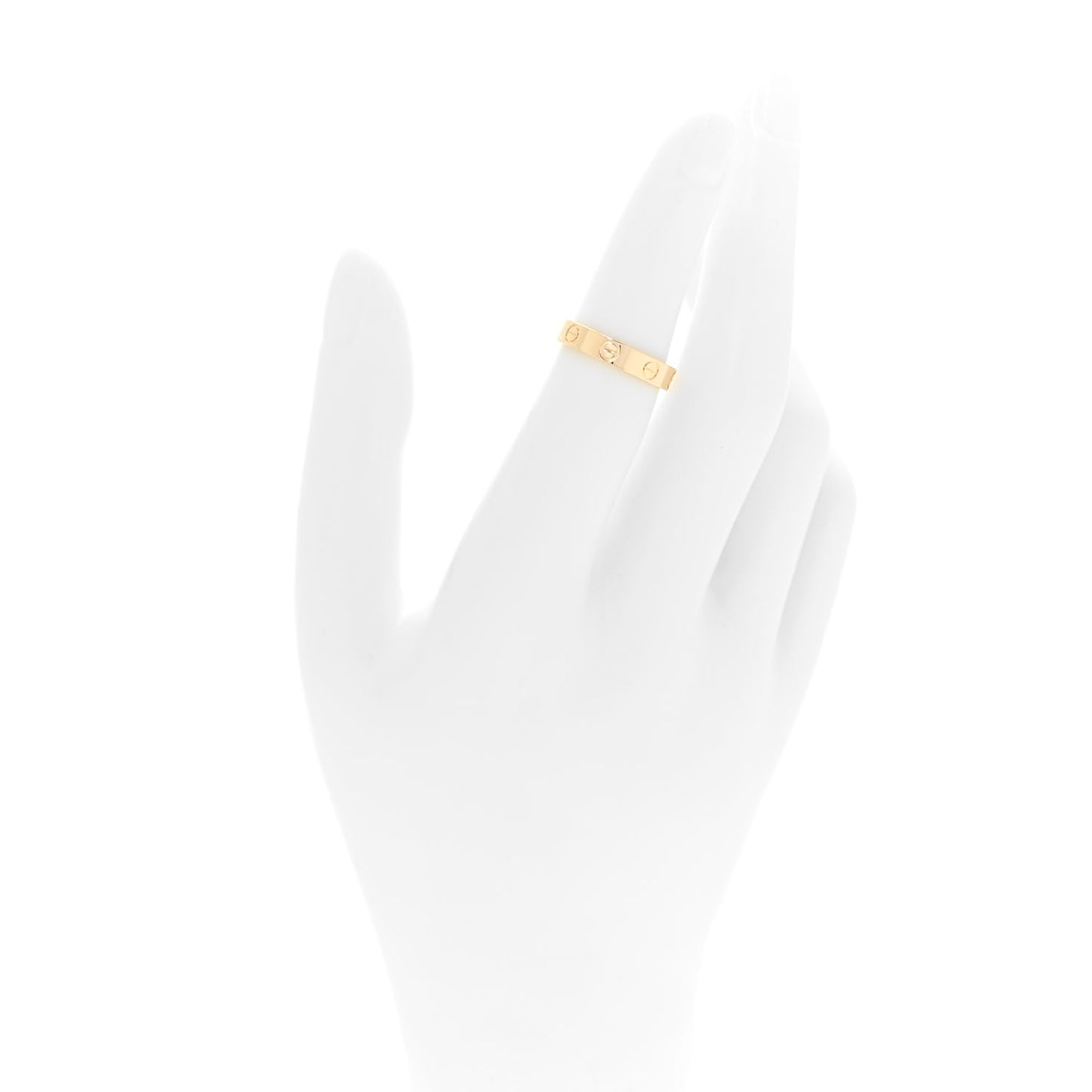 18K Yellow Gold 3.5mm LOVE Wedding Band Ring 50 5.25