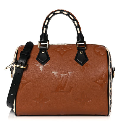 Louis Vuitton Empreinte Monogram Giant Wild At Heart Speedy Bandouliere 25 Caramel 1 of 9