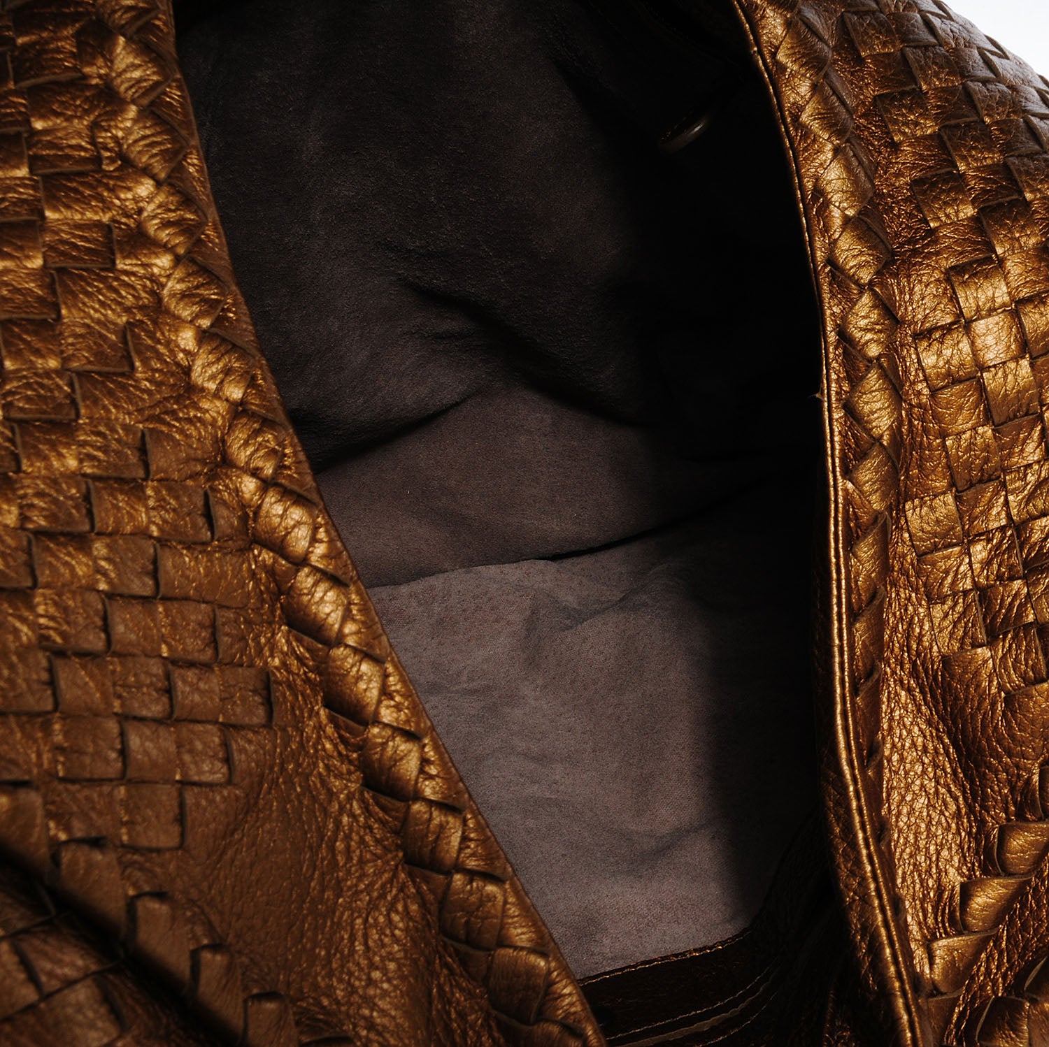 Bottega Veneta Cervo Intrecciato Large Simple Hobo New Bronze 8 of 16