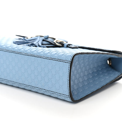 Gucci Microguccissima Medium Emily Chain Shoulder Bag Mineral Blue 8 of 8