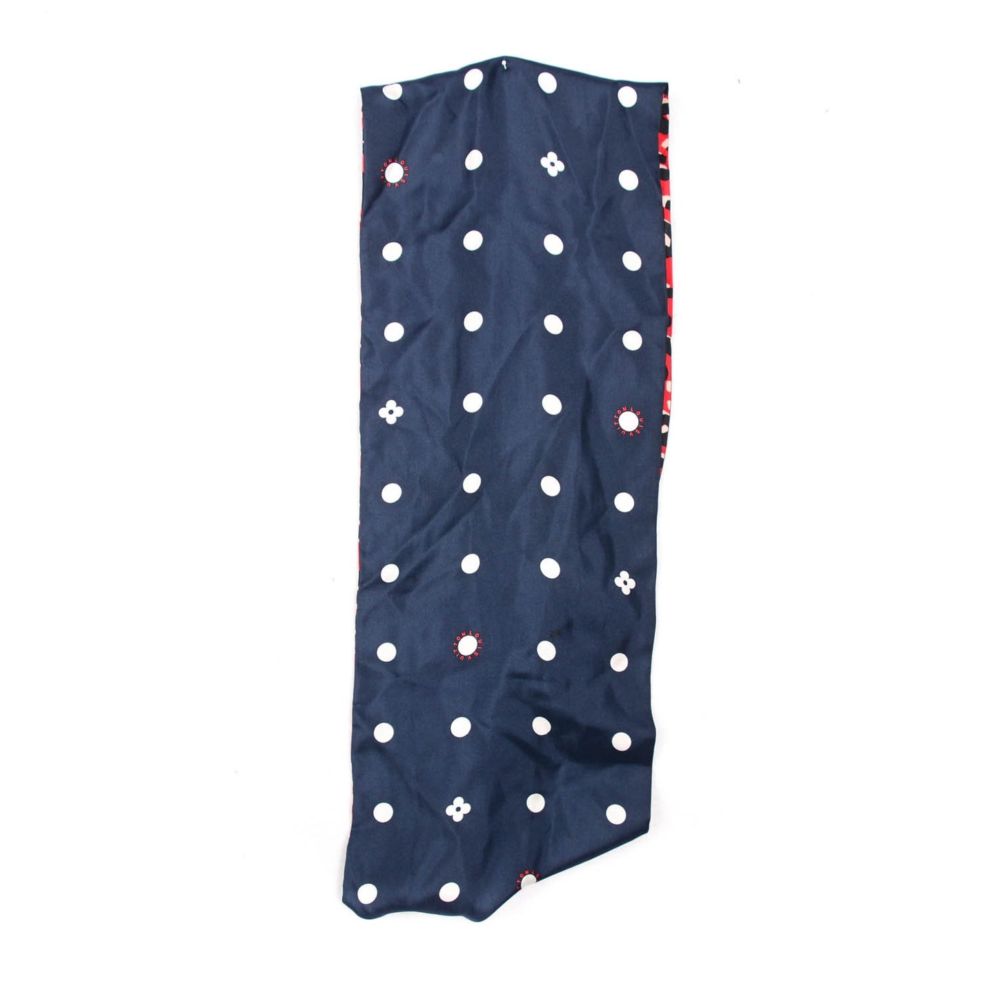 Silk Leopard Snood Scarf Red Rouge Blue Infini