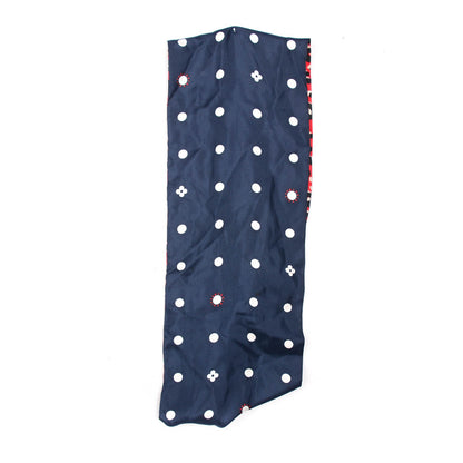 Louis Vuitton Silk Leopard Snood Scarf Red Rouge Blue Infini 4 of 4