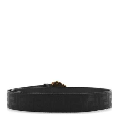 Versace Calfskin Canvas La Medusa Belt 95 38 Black 2 of 5