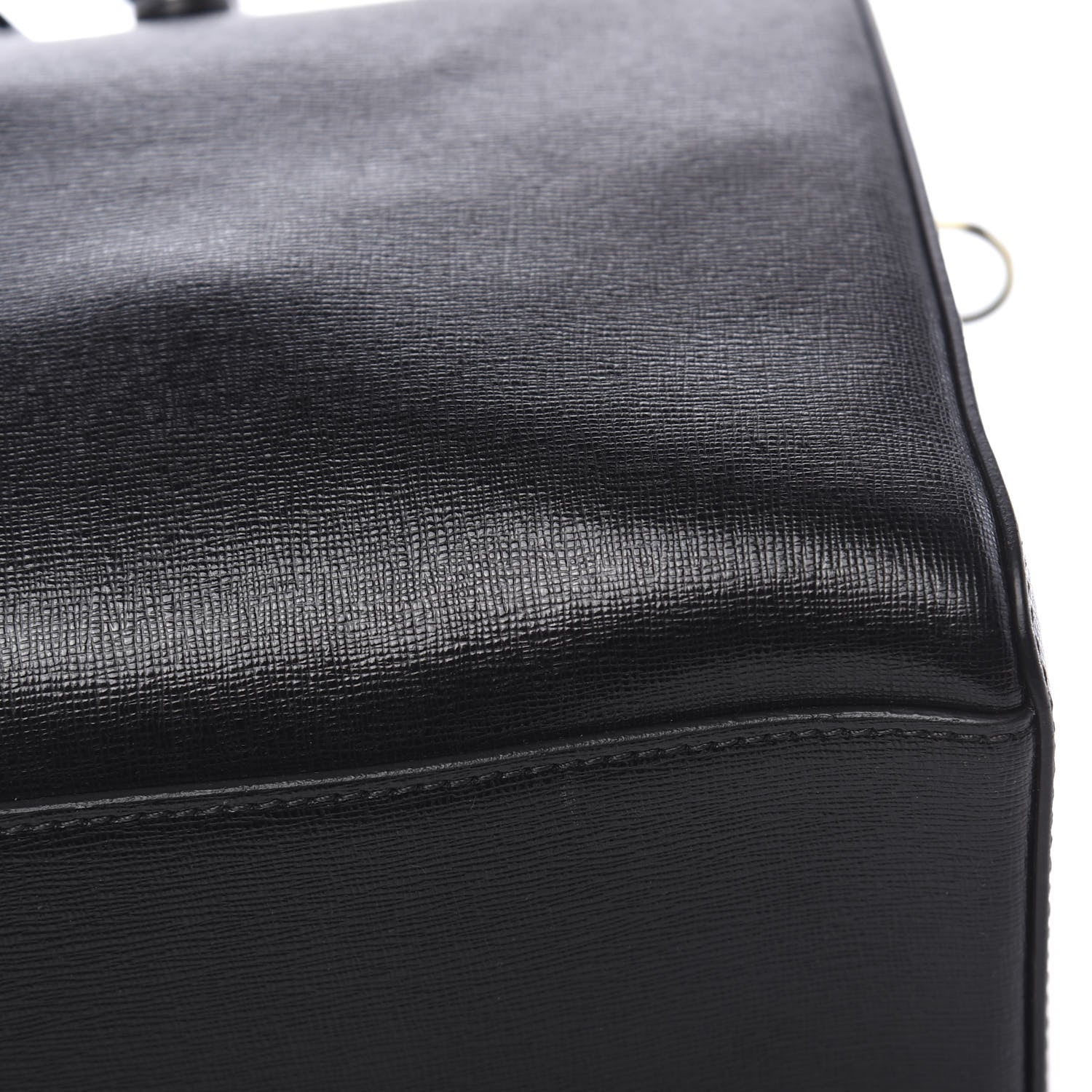 Versace Saffiano Calfskin Palazzo Duffle Bag Black 10 of 11