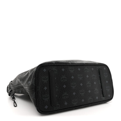 MCM Visetos Medium Project Reversible Shopper Tote Black 7 of 20