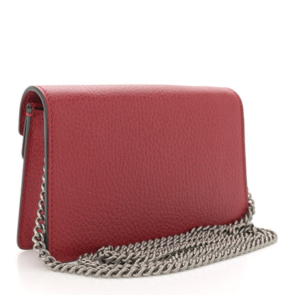 Gucci Calfskin Super Mini Dionysus Shoulder Bag Hibiscus Red 3 of 10