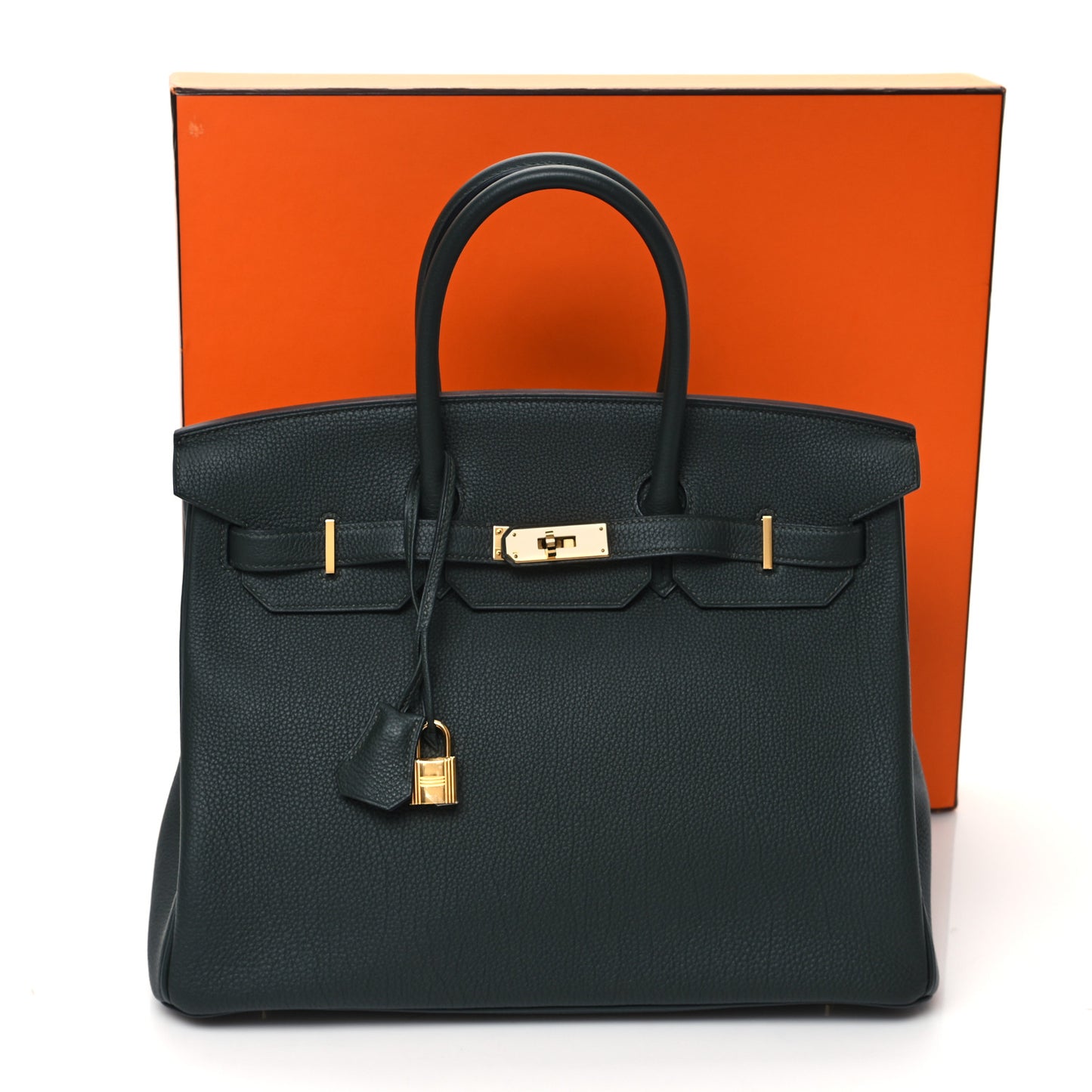 Togo Birkin 35 Vert Fonce