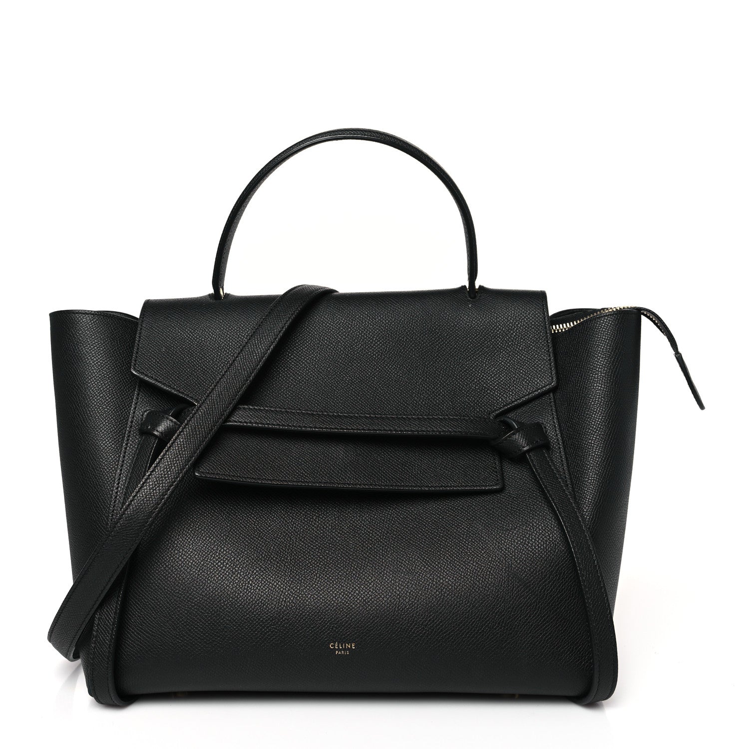Celine Grained Calfskin Mini Belt Bag Black 1 of 8