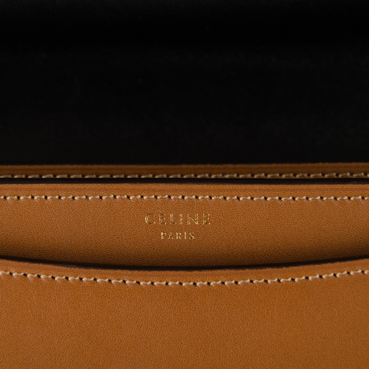 Celine Smooth Calfskin Bi-Color Large Case Camel 6 of 7