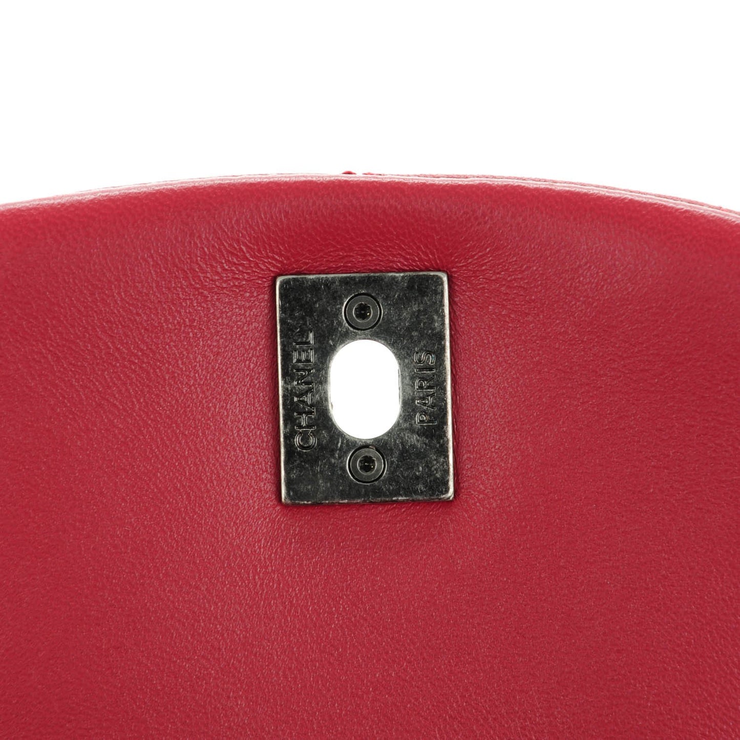 Lambskin Quilted Daily Supple Backpack Dark Red