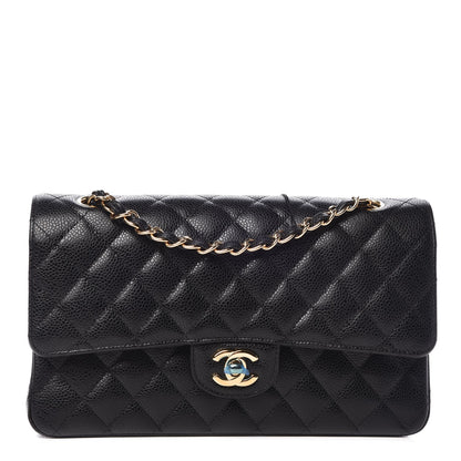 Chanel Caviar Quilted Medium Double Flap Black 1 of 9