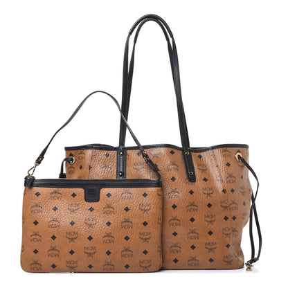 MCM Galaxy Visetos Medium Project Reversible Shopper Tote Cognac Multicolor 2 of 16