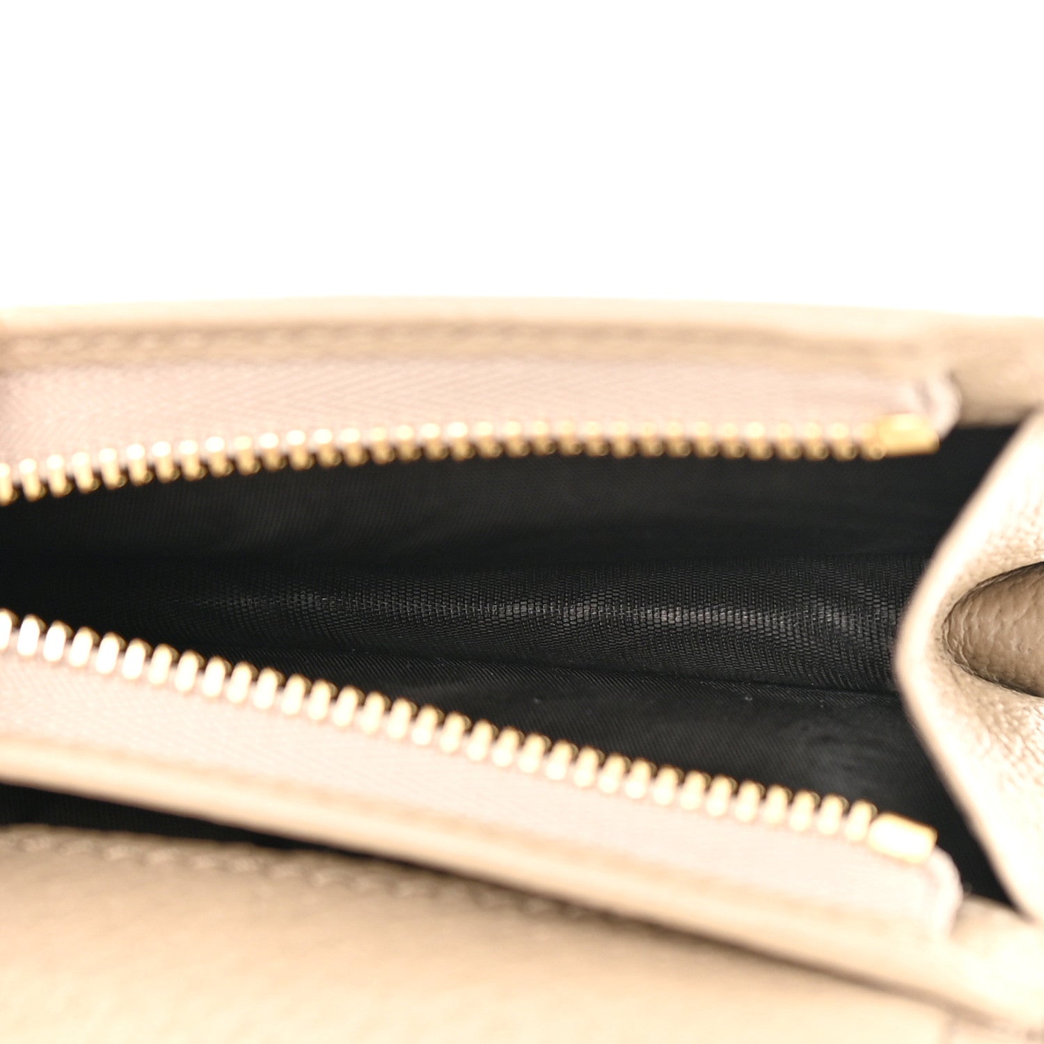Gucci GG Supreme Monogram Textured Dollar Calfskin Web Ophidia Card Case Beige Mystic White Oatmeal 5 of 10