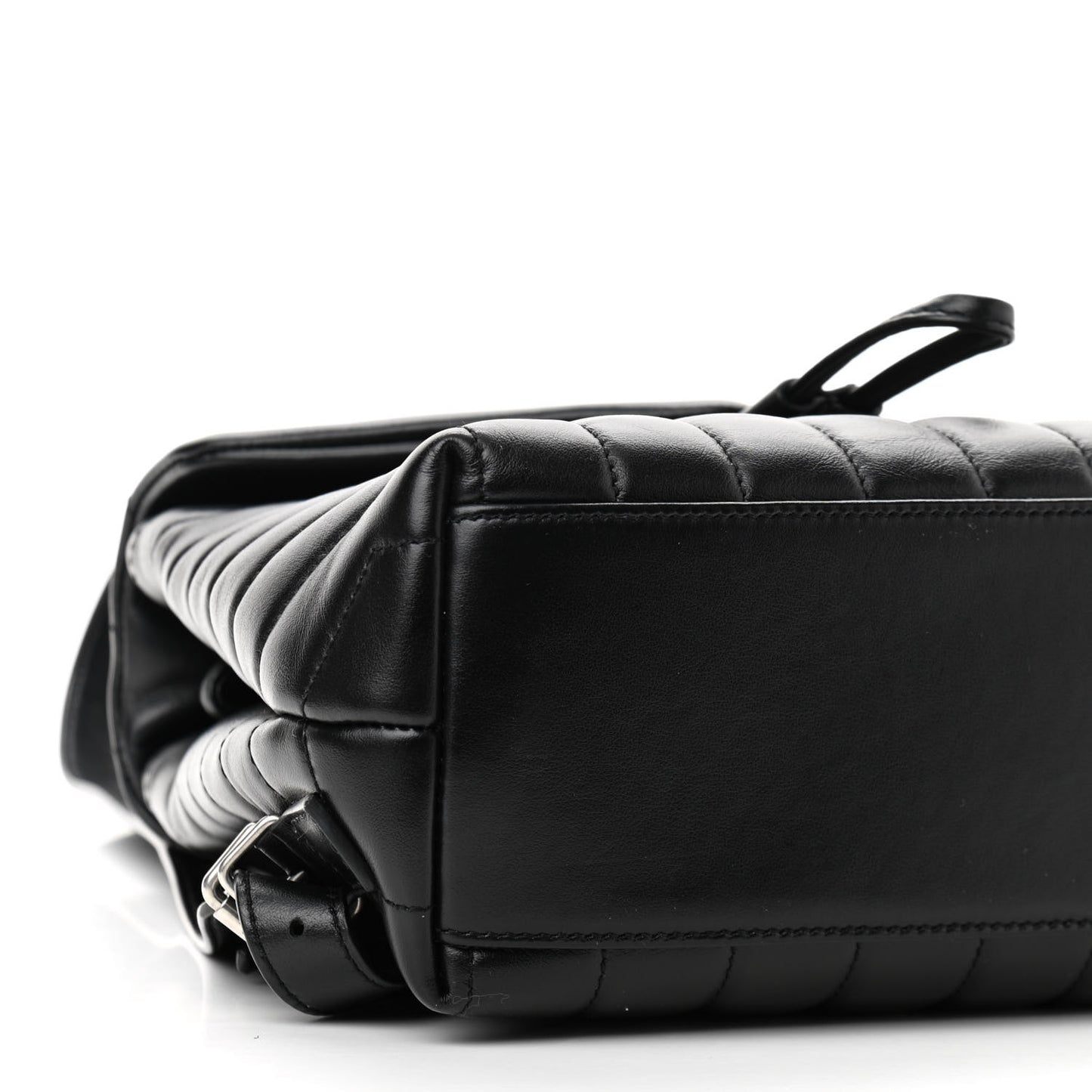 Calfskin Y Quilted Monogram Small Loulou Backpack Black