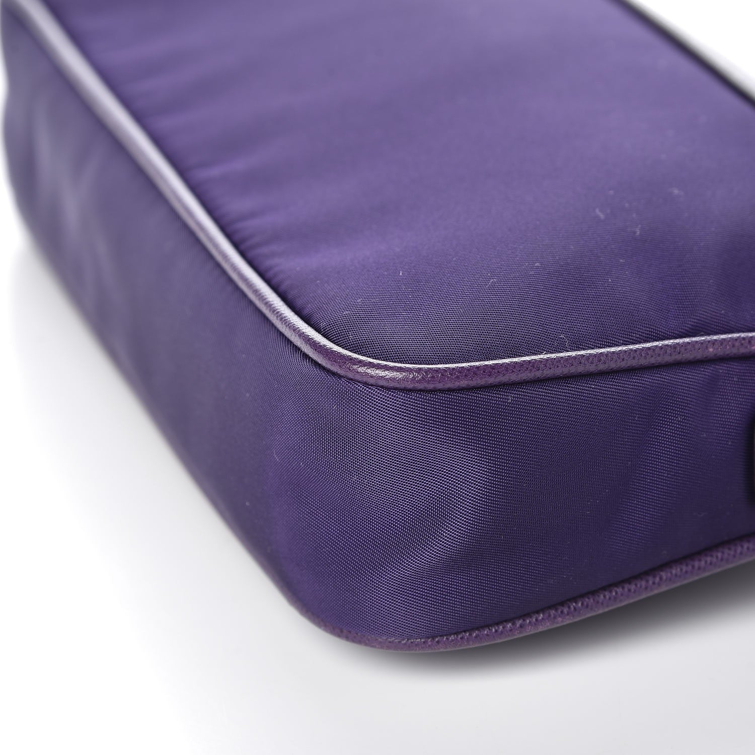 Prada Tessuto Nylon Saffiano Crossbody Bag Uva 11 of 11