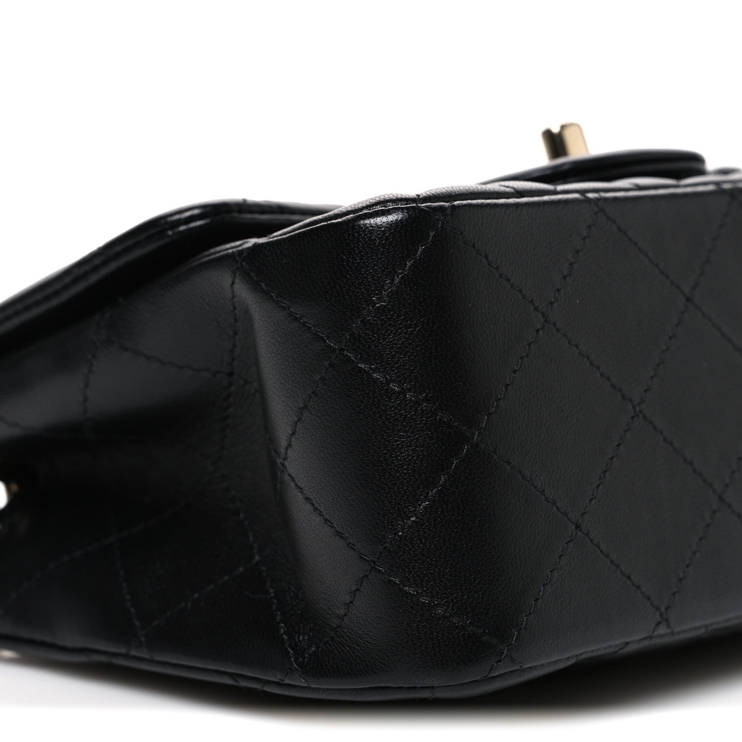 Chanel Lambskin Quilted Mini Square Flap Black 9 of 12