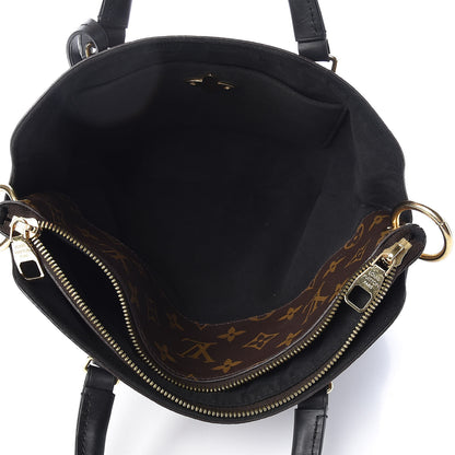 Louis Vuitton Monogram Flower Zipped Tote PM Black 7 of 14