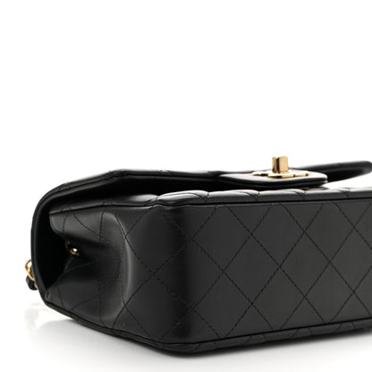 Chanel Lambskin Quilted Mini Rectangular Flap Black 9 of 11