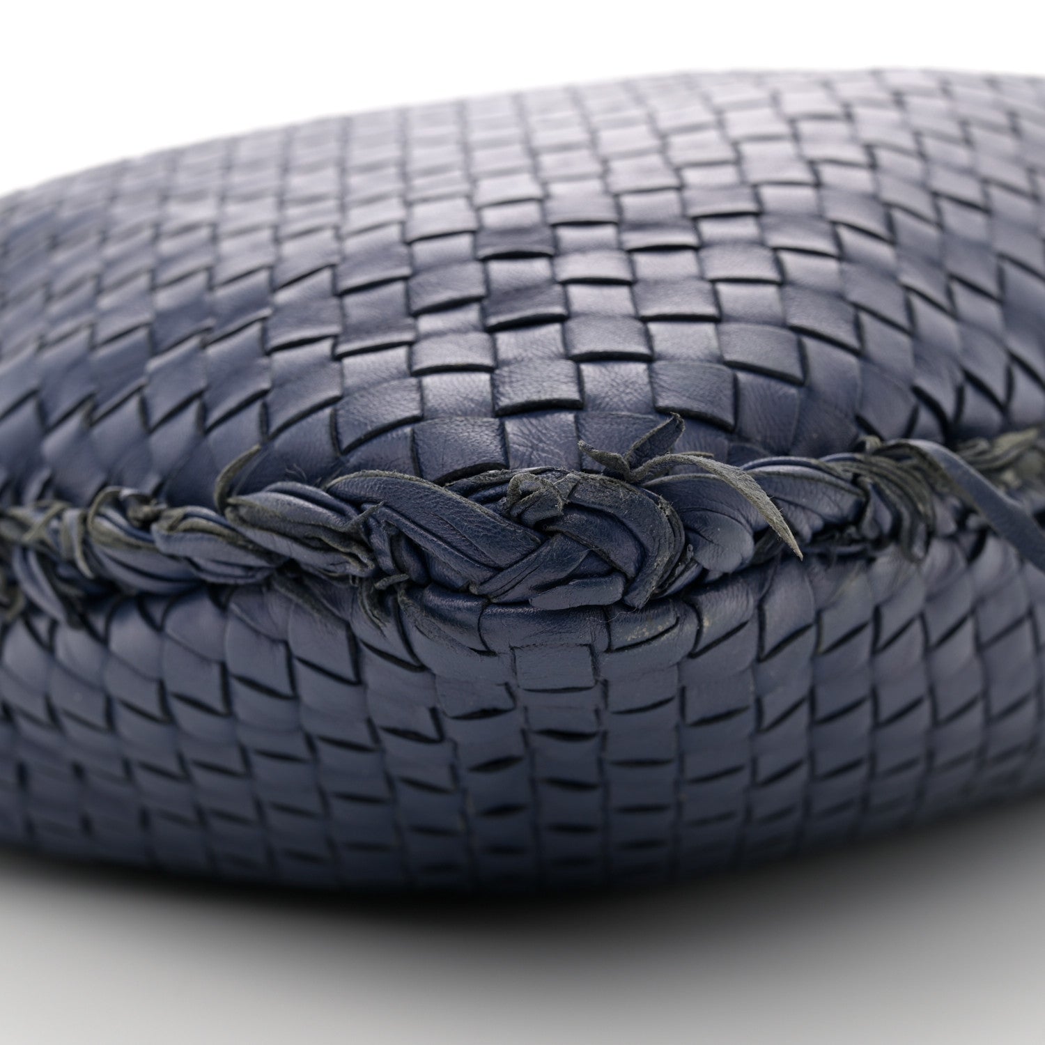 Bottega Veneta Nappa Intrecciato Fuzzy Medium Veneta Hobo Sapphire 9 of 11