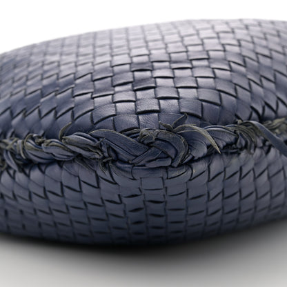 Bottega Veneta Nappa Intrecciato Fuzzy Medium Veneta Hobo Sapphire 9 of 11