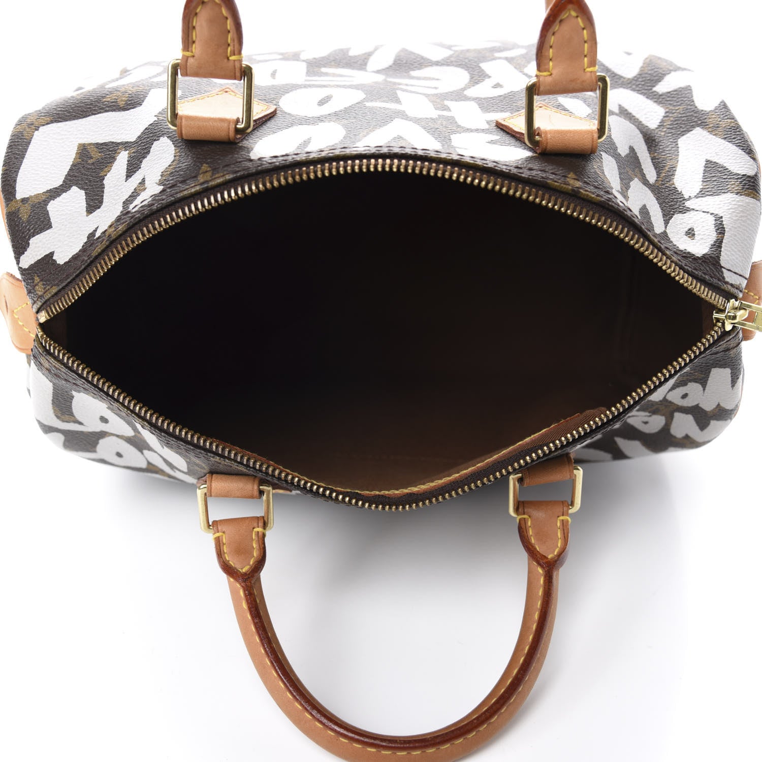 Louis Vuitton Monogram Graffiti Speedy 30 Silver 5 of 10