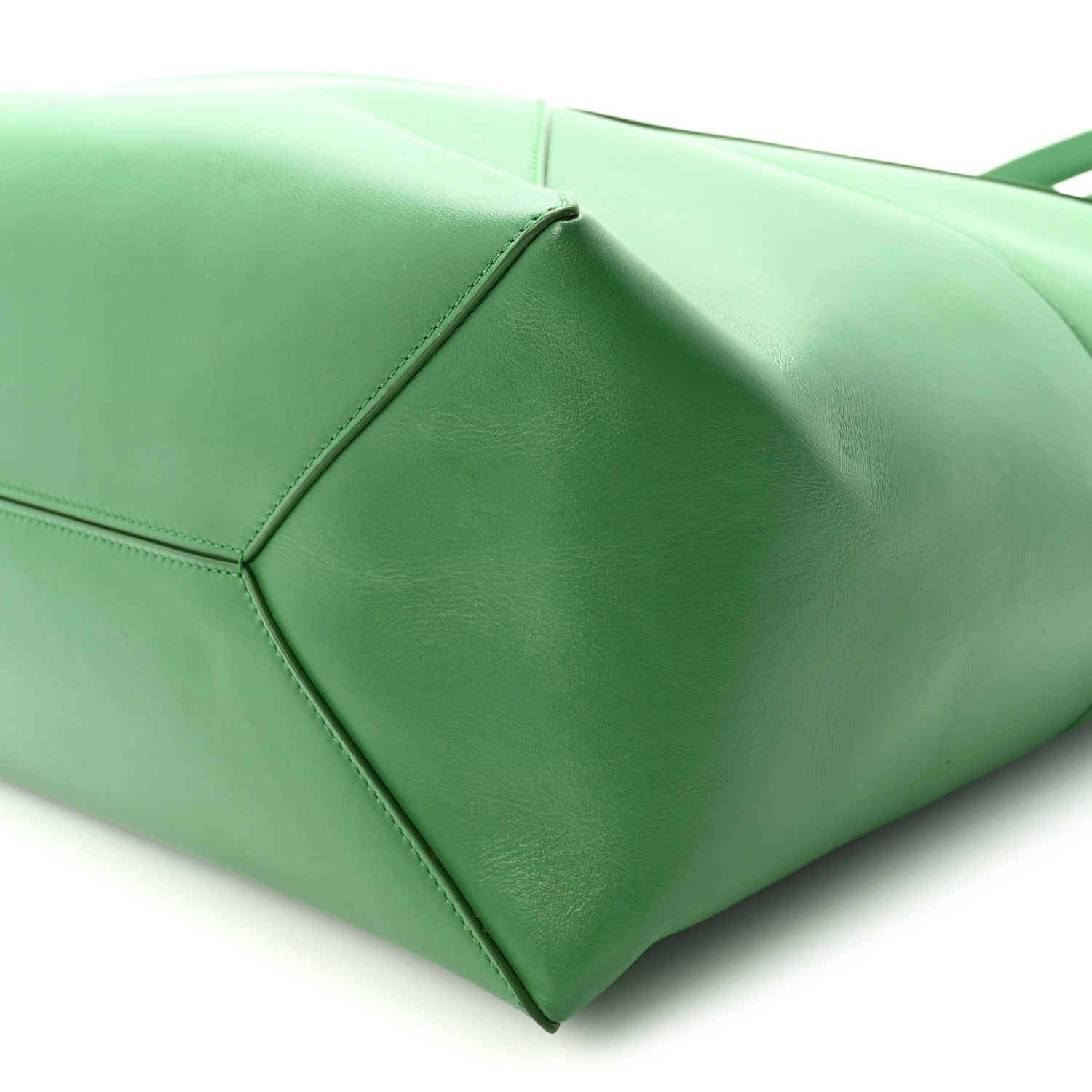 Loewe Shiny Calfskin XL Puzzle Fold Tote Tropical Green 9 of 9